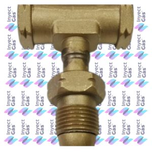 AV 2372 ADAPTADOR "T" PARA REGULADOR GAS ENVASADO CON DOS ENTRADAS