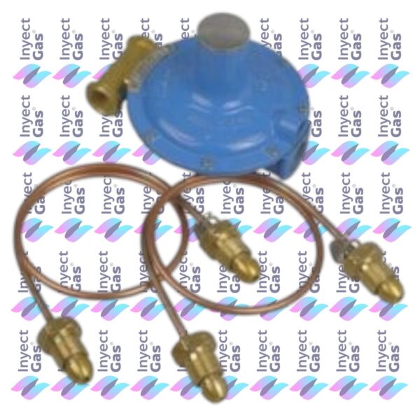 AV 2374 REGULADOR SUPER GAS PAZ CON 2 FLEXIBLES ECONOMICOS 90.000 CAL