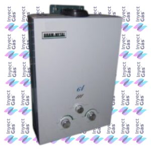AV 2376 CALEFON 6 LTS BRAM METAL GAS ENVASADO APROBADO SIN LLAMA PILOTO