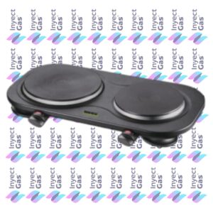 AV 2406 ANAFE ELECTRICO 2 HORNALLAS NEGRO BRAM-METAL
