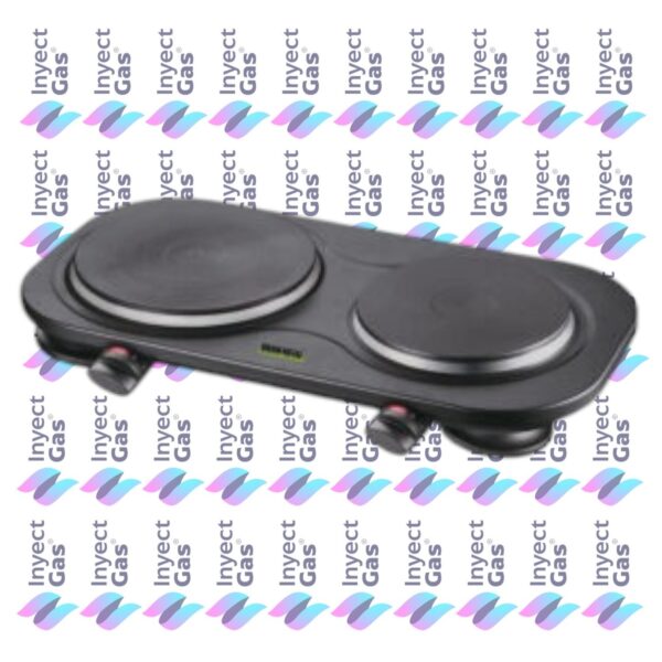 AV 2406 ANAFE ELECTRICO 2 HORNALLAS NEGRO BRAM-METAL