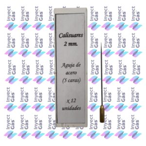 C 1338 Calisuar Largo de 5 Caras CAJA 2 mm 12 UNIDADES