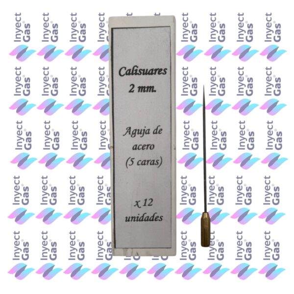 C 1338 CALISUAR LARGO DE 5 CARAS CAJA 2 MM 12 UNIDADES