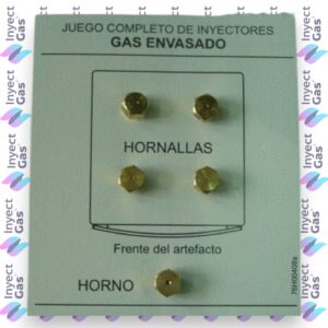 OR1002 KIT INYECTORES GLP EITAR AG DIAM 0.70-0.90-0.50-1.05 COCINAS GAS