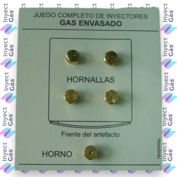 OR1002 KIT INYECTORES GLP EITAR AG DIAM 0.70-0.90-0.50-1.05 COCINAS GAS
