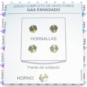 OR1003 KIT INYECTORES GLP SABAF-ARMENGOL DIAM 0.78-0.96-0.50-1.05 COCINAS GAS