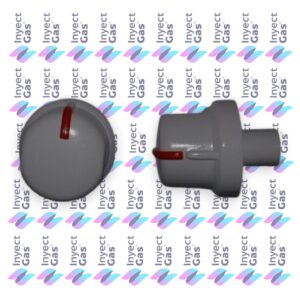 OR1084 PERILLA HORNO BLANCA INSERTO ROJO PLANA S2 COCINAS GAS