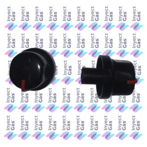 OR1086 PERILLA HORNO GRIS INSERTO ROJO PLANA INOX S2 COCINAS GAS