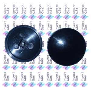 OR860 BOTON LUZ Y BUJIA NEGRO PARA COCINA VOLCAN INOX COCINAS GAS