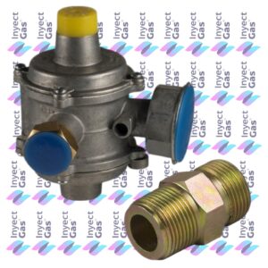 AV 2440 REGULADORES PARA GAS NATURAL APROBADOS 6 MTS³/HORA CANPLAST PLB6 CON RIGIDO