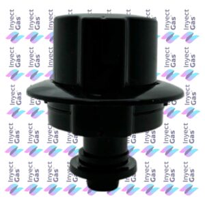 RV 6986 VOLANTE Y PERILLA PARA COCINA MACOSER/SINGER/FLORENCIA NEGRA CON ARO MODELO NUEVO