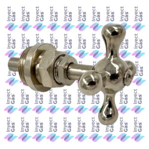 C 2044/4 LLAVE DE PASO 3/4" CON VOLANTE CRUZ CROMO F.V ESTRIA GRUESA