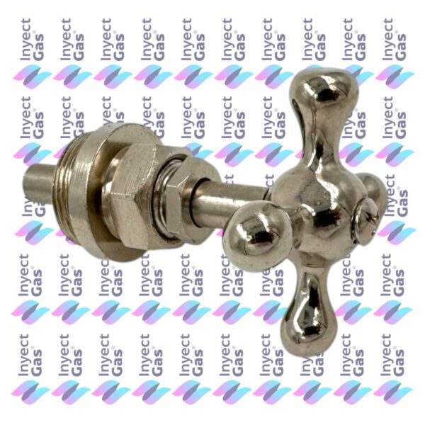 C 2044/4 LLAVE DE PASO 3/4" CON VOLANTE CRUZ CROMO F.V ESTRIA GRUESA