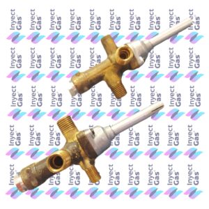 RV 3355 VALVULA DE SEGURIDAD CALEFACTOR CTZ TANDILTA MOD ACTUAL VASTAGO PERILLA ENTRADA 1/4 VIROLA SALIDA 1/4 VIROLA PILOTO 1/8 VIROLA