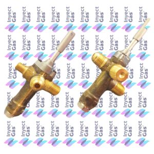 RV 3359 VALVULA DE SEGURIDAD CALEFACTOR EMEGE EURO TIRO BALANCEADO VASTAGO VARILLA ENTRADA 1/4 PESTAÑA SALIDA 1/4 PESTÑA PILOTO 1/8 VIROLA