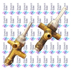 RV 3360 VALVULA DE SEGURIDAD CALEFACTOR EMEGE MOD ACTUAL VASTAGO VARILLA ENTRADA 1/4 PESTAÑA SALIDA 1/4 VIROLA PILOTO 1/8 PESTAÑA