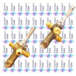 RV 3363 VALVULA DE SEGURIDAD CALEFACTOR EMEGE EURO SIN SALIDA MOD ACTUAL VASTAGO VARILLA ENTRADA 1/4 PESTAÑA SALIDA 1/4 PESTAÑA PILOTO 1/8 VIROLA