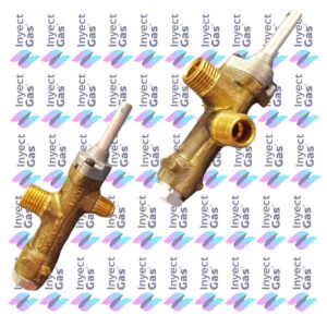 RV 3375 VALVULA DE SEGURIDAD CALEFACTOR ESKABE MINICONVEX 2000 CAL VASTAGO VARILLA ENTRADA 1/4 VIROLA SALIDA 1/4 VIROLA PILOTO 1/8 PESTAÑA