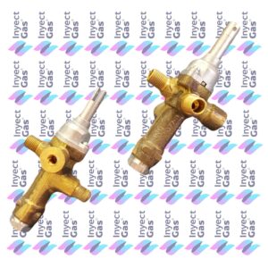 RV 3381 VALVULA DE SEGURIDAD CALEFACTOR HEINEKEN GLAMA VASTAGO VARILLA ENTRADA 1/8 PESTAÑA SALIDA 1/8 VIROLA PILOTO 1/8 VIROLA