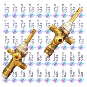 RV 3389 VALVULA DE SEGURIDAD CALEFACTOR INPOPAR EMEGE CATALITIC VASTAGO VARILLA ENTRADA 1/4 PESTAÑA SALIDA 1/4 VIROLA PILOTO 1/8 PESTAÑA