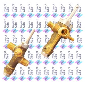 RV 3394 VALVULA DE SEGURIDAD CALEFACTOR LONGVIE EB 3/5 MOD NUEVO EITAR VASTAGO VARILLA ENTRADA 1/4 PESTAÑA SALIDA 1/4 VIROLA PILOTO 1/8 VIROLA