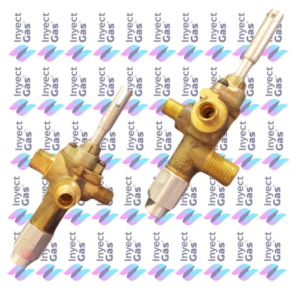 RV 3401 VALVULA DE SEGURIDAD CALEFACTOR OR-MAY LINEA EUROPEA TIRO BALANCEADO VASTAGO VARILLA ENTRADA 1/4 VIROLA SALIDA 1/8 VIROLA PILOTO 1/8 VIROLA