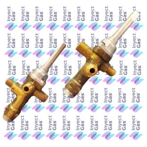 RV 3415 VALVULA DE SEGURIDAD CALEFACTOR SPAR VASTAGO PERILLA ENTRADA 1/8 VIROLA SALIDA 1/4 VIROLA PILOTO 1/8 VIROLA