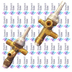 RV 3419 VALVULA DE SEGURIDAD CALEFACTOR UNIVERSAL CABOSCH         VASTAGO VARILLA ENTRADA 1/4 PESTAÑA SALIDA 1/4 VIROLA PILOTO 1/8 PESTAÑA