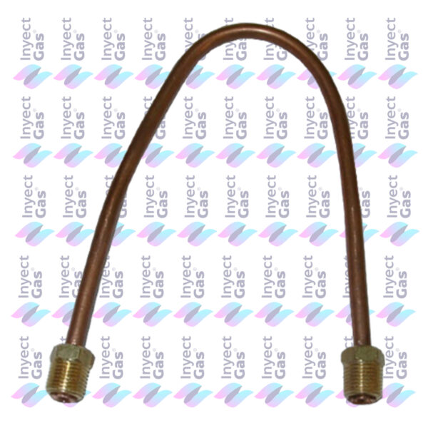 RV 4757 CAÑO DE CONEXIÓN PARA CALEFON DOMEC  CON NIVEL CORTO MACHO-MACHO 32 cm