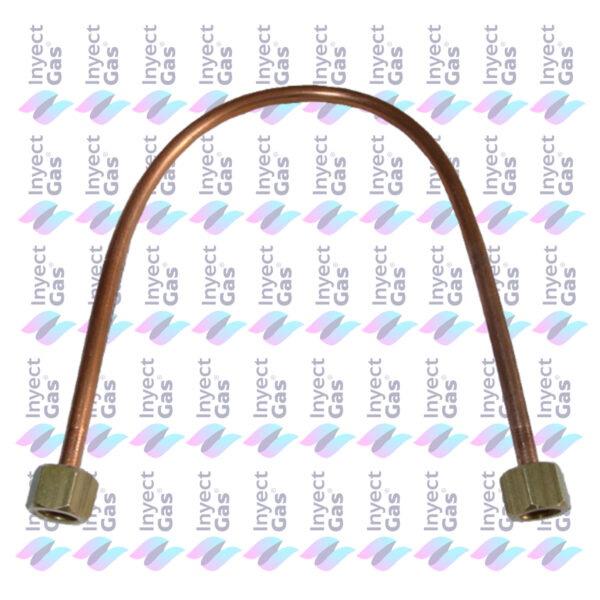 RV 4777 CAÑO DE CONEXIÓN PARA CALEFON ORO AZUL  CON NIVEL 1/8 11-11-27 cm