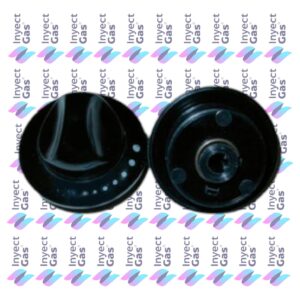 RV 5269 VOLANTE PARA COCINA DOMEC NEGRA 03 CON ARO Y RESORTE HORNALLA