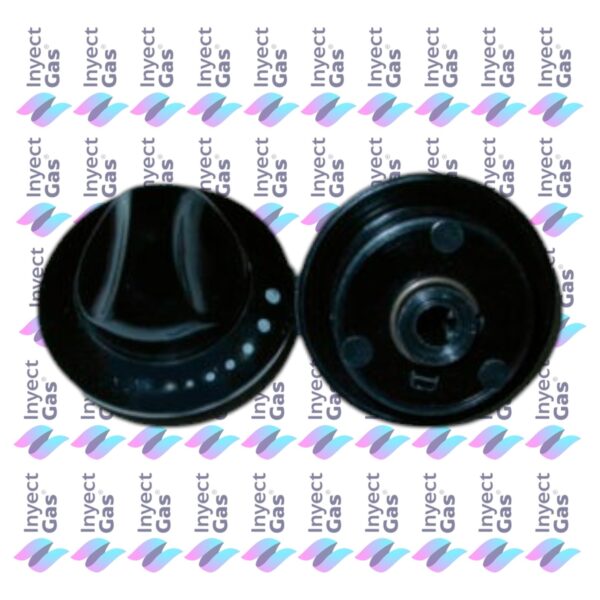 RV 5269 VOLANTE PARA COCINA DOMEC NEGRA 03 CON ARO Y RESORTE HORNALLA