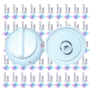 RV 5362 VOLANTE PARA COCINA LONGVIE BLANCA 00 CUELLO LARGO CON TETON EN ARO Y BUJE - 8  mm HORNO