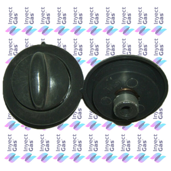 RV 5381 VOLANTE PARA COCINA LONGVIE GRIS OSCURO 02 LARGA VIDA 2 PIEZAS CON BUJE - 6  mm EMBUTIR CUELLO LARGO