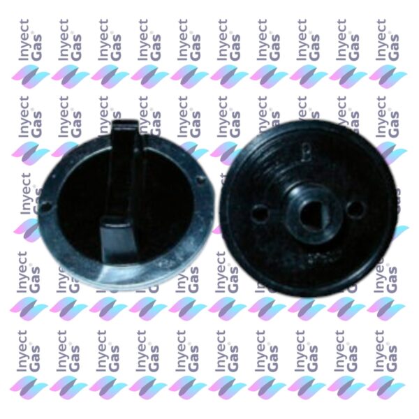 RV 5469 VOLANTE PARA COCINA ORBIS NEGRA COQUETA CON ARO HORNALLA