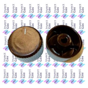 RV 5489 VOLANTE PARA COCINA ORO AZUL MARRON 86 CUELLO CORTO HORNALLA
