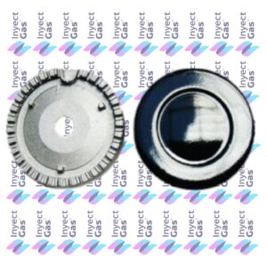 Mechero Cocina Aluminio Base + Tapa Escorial Grande c/Tapa p/Termocupla