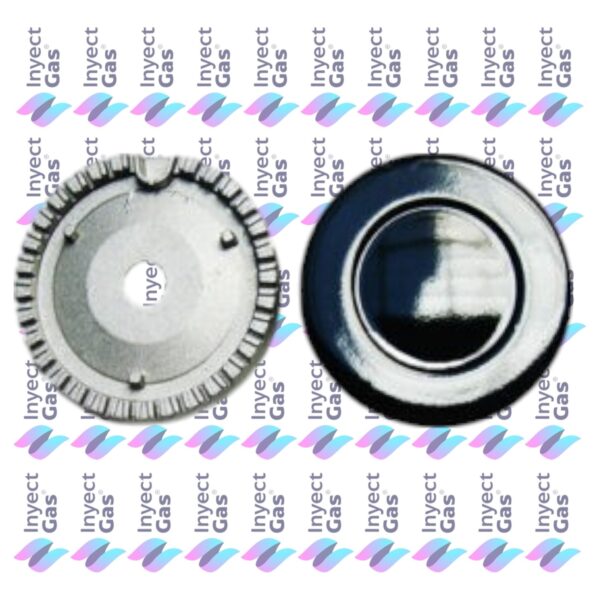 Mechero Cocina Aluminio Base + Tapa Escorial Grande c/Tapa p/Termocupla