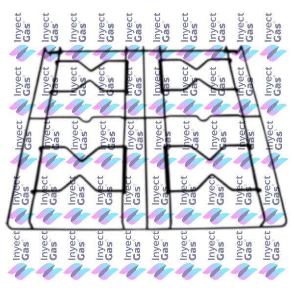 RV 4416 REJILLA DE PLANCHA PARA COCINA ORBIS COQUETA CON MÓDULO ENLOZADO 46 X 47