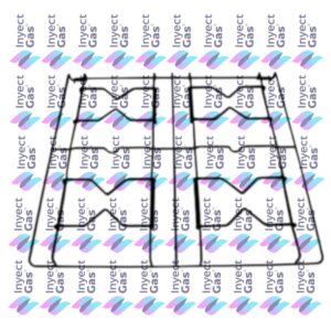 RV 4417 REJILLA DE PLANCHA PARA COCINA ORBIS GALA CON MÓDULO ENLOZADO 51 X 48,7