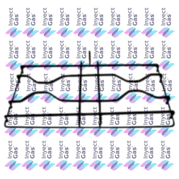 RV 4418 REJILLA DE PLANCHA PARA COCINA ORO AZUL ESKABE CROMADO (JUEGO) 41,8 X 20,8