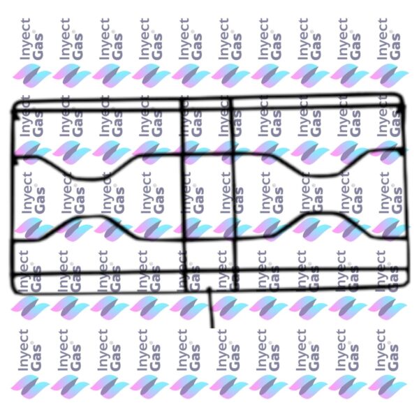 RV 4419 REJILLA DE PLANCHA PARA COCINA ORO AZUL ESKABE LOZA (JUEGO) 41,8 X 20,8
