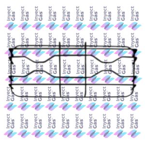 RV 4421 REJILLA DE PLANCHA PARA COCINA ORO AZUL NOVISSIMA JUEGO 44,5 X 21,3