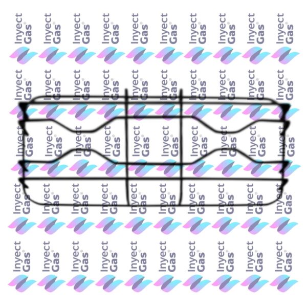 RV 4421 REJILLA DE PLANCHA PARA COCINA ORO AZUL NOVISSIMA JUEGO 44,5 X 21,3