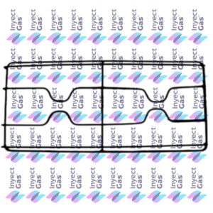 RV 4488 REJILLA DE PLANCHA PARA COCINA FLORENCIA JUEGO LARGA 54 X 25,5