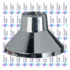 S 4137  CAMPANA PLÁSTICA CROMO C/CUELLO TIPO PEIRANO  -
