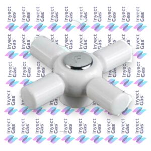 S 4145  VOLANTE TIPO CRUZ 42 BLANCA  X24