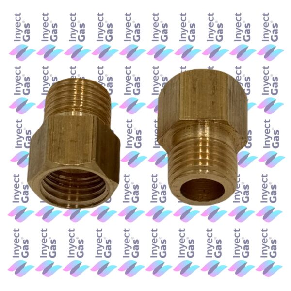 BG 2002 BRONCERIA PARA GAS 1/4 MACHO IZQUIERDO - 1/4 HEMBRA DERECHO