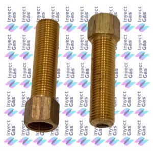 BG 2078 PORTA INYECTOR 1/4 MACHO - 1/4 HEMBRA LARGO 59 mm