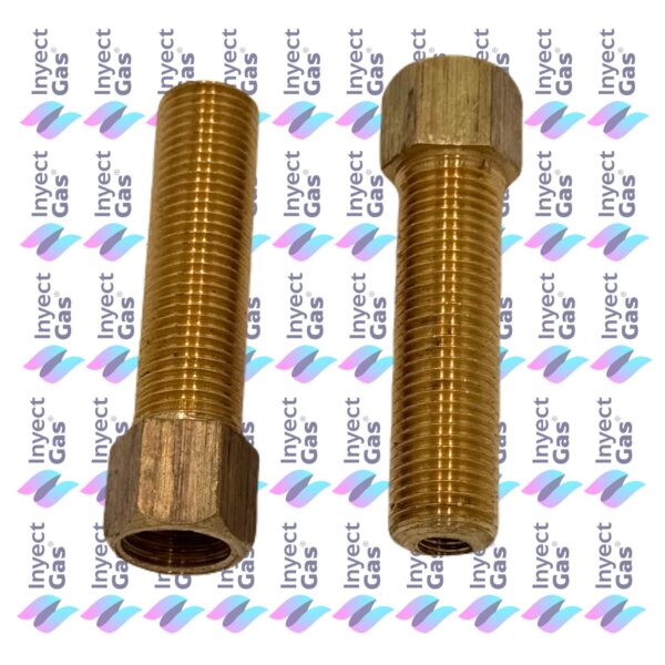 BG 2078 PORTA INYECTOR 1/4 MACHO - 1/4 HEMBRA LARGO 59 mm